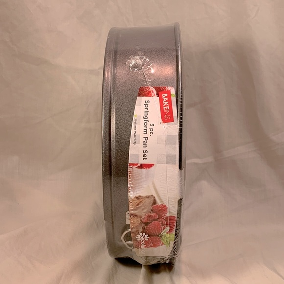 BAKEINS Ecolution Nonstick 3 Piece Springform Cake Pans, NWT - Picture 4 of 5
